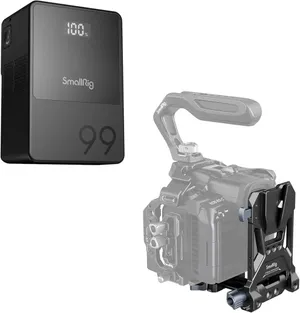 SmallRig V Mount Battery VB99, 99Wh / 6700mAh mini V-Mount Battery with PD 65W USB-C Fast Charging, with D-TAP, USB-A, Dual DC Port, OLED Screen, for Cameras, Camcorders, Monitors, Video Lights - 3580