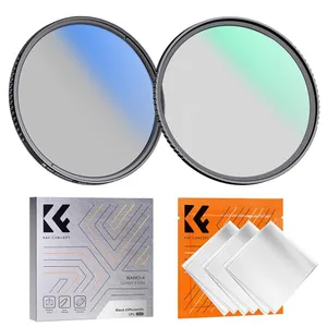 K&F Concept 77mm Black Diffusion 1/4 & 1/8 Filters Kit Mist Cinematic Effect Fil
