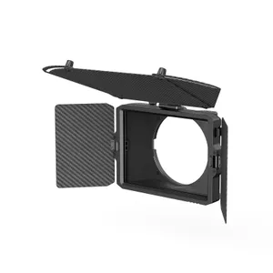Smallig Mini Matte Box Pro for Mirrorless DSLR Cameras, Comes with 4 x 5.65 Filter Trays and 67mm/72mm/77mm/82mm-95mm Adapter Ring - 3680