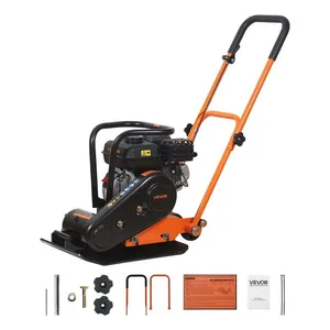 VEVOR Plate Compactor, 6.5 HP 196CC Gas Engine, 5600 VPM 