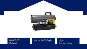 DEWALT 80,000 BTU Forced Air Heater 