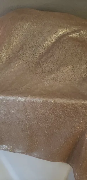 Gold Sequin Tablecloth ROund