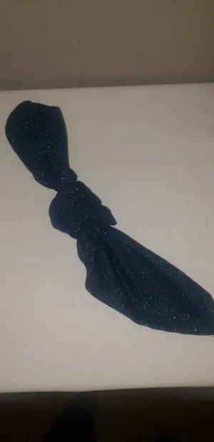Navy Napkin with Gold Glitters