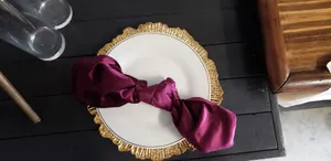 Burgundy Velvet Napkin