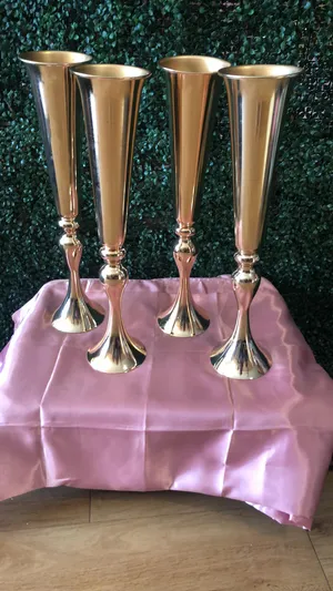 Gold Trumpet Vase