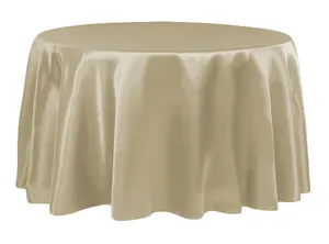 Taupe Satin Tablecloth