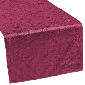 Velvet Burgundy Table Runner