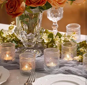 Clear Vintage Glass Votive