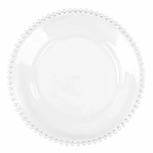 Clear Beaded Charger