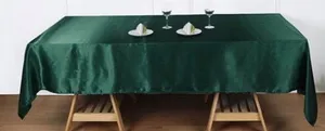 Satin Green Tablecloth