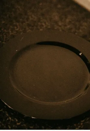 Black Acrylic Charger