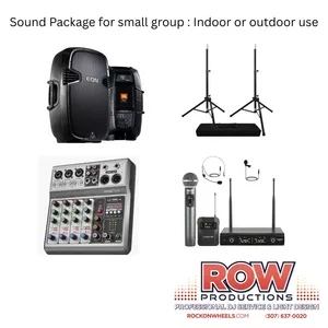 Outdoor/indoor sound package for small events