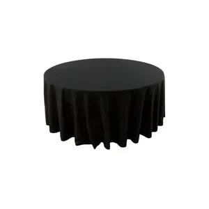 132'' Round Polyester Tablecloth 