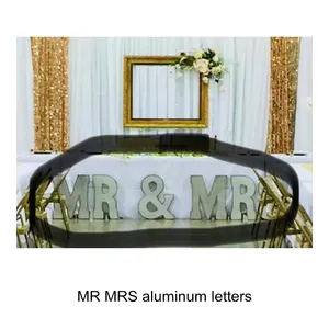 MR & MRS Aluminum Letters