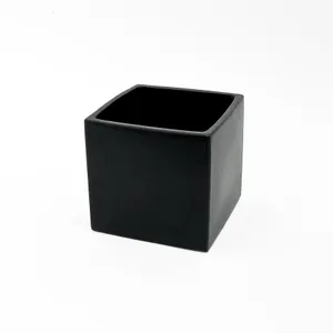 Black Square Vase