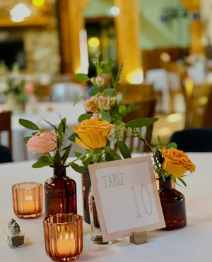 Amber Cylinder Bud Vase