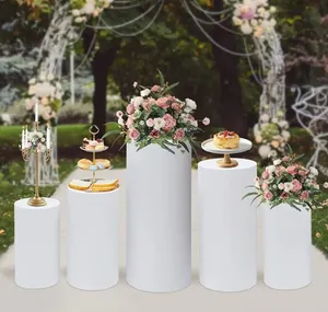 White Cake Pedestals 