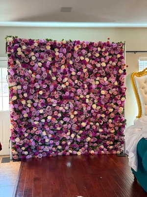 Purple/pink 8x8 flower Backdrop