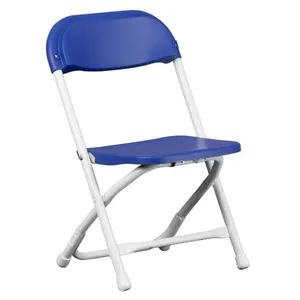 Kids Blue Plastic Foldable Chair 