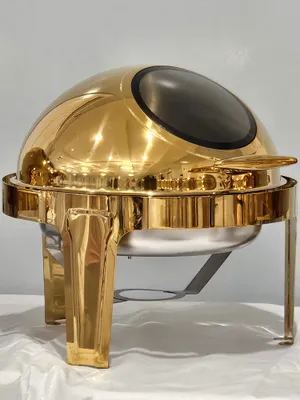 Gold Round Chafing Dish (6QT)