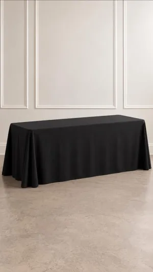 Black Long Table Cloth