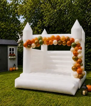 White Inflatable Bounce Castle
