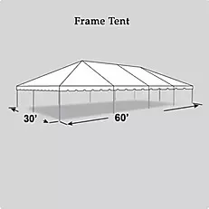 30' x 60' Frame Tent