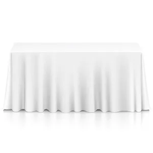 8' Table Linen - White