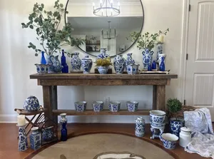 Blue Chinoiserie Collection (27 Piece - Bulk Rental)