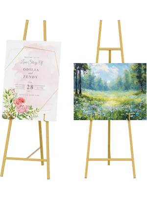 Metal Scroll Display Easel
