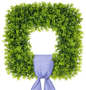 Square Boxwood Wreath 