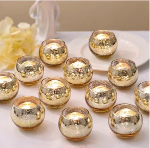 Mercury Glass Votive Candle Holders