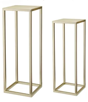 Gold Pedestal Stand Set