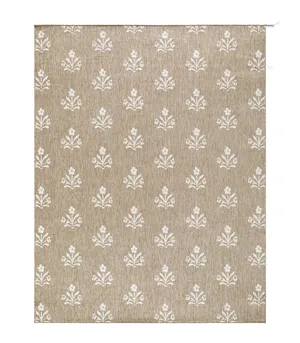 Ivory Meadow Floral Jute Rug