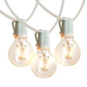 LED White Bistro String Lights