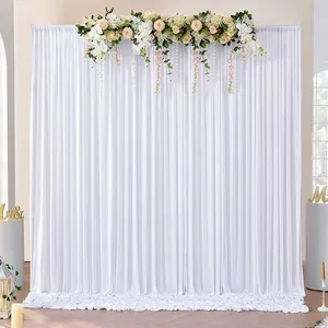 White Photo Backdrop Curtain