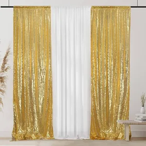 Gold Glitter Backdrop Curtain