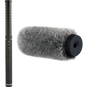 Rode NTG2 Multi-Powered Shotgun Microphone and Auray Fur Windshield Kit - 0000742