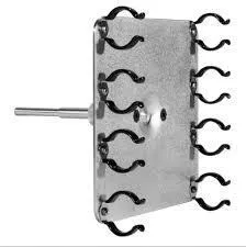 QUAD FLUORESCENT T12 LAMP HOLDER WITH 5/8
