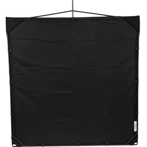 Matthews RoadFlag Fabric, Solid Black - 48x48