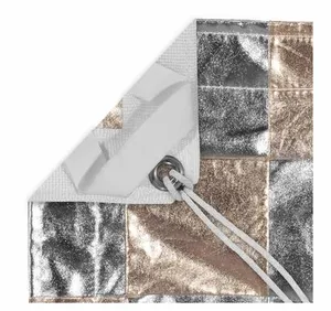 8X8FT CHECKERBOARD SILVER/GOLD
