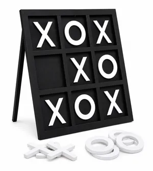 3ft Giant Wood Tic-Tac-Toe (Black Tie Collection)