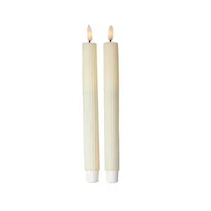 White LED Taper Candles