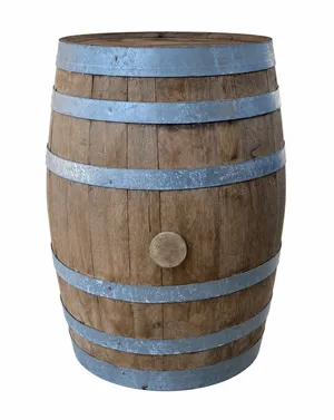 Rustic Wooden Barrel