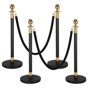 Black and Gold Stanchion post (small set)
