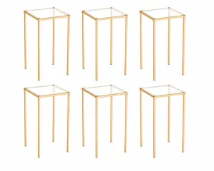 Gold Centerpiece Stands – Set of 6