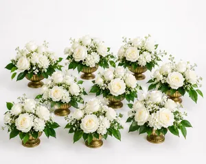 Vintage Gold Wedding Floral Collection (Set of 8 + 2 Arch Florals)