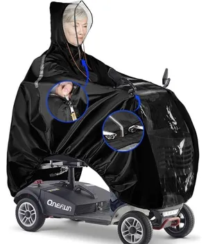 Heavy Duty Mobility Scooter Rain Cover, 420D Oxford & EVA Fabric Electric Vehicle Rain Cover