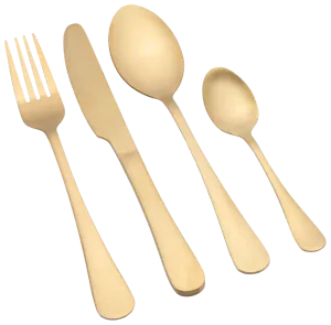 Bestickset - Guld