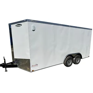 7K 7X16 V NOSE ENCLOSED TRAILER WITH RAMP